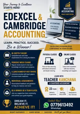 EDEXCEL & CAMBRIDGE ACCOUNTING