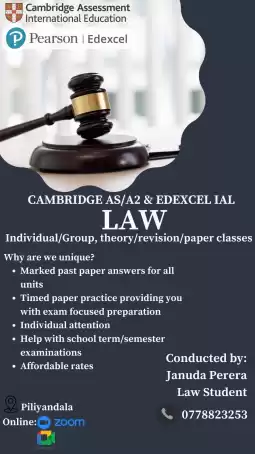 Edexcel/Cambridge/AQA AS and A2 Law Classes