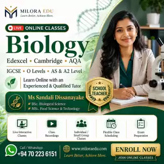 Edexcel / Cambridge/ AQA Biology Classes – IGCSE, O Level, AS & A2 Level