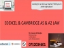 Edexcel & Cambridge - AS & A2 Law