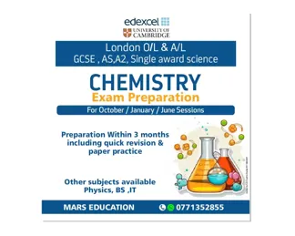 Edexcel, cambridge chemistry and physics