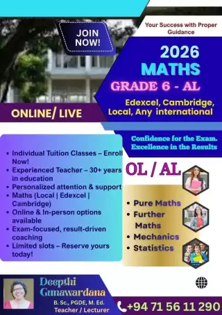 Edexcel /Cambridge /Local/ International Maths Class