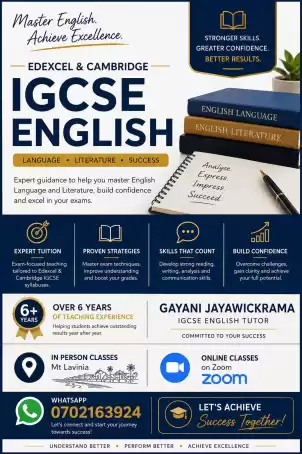 Edexcel/Cambridge O/L English Teacher
