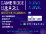  EDEXCEL / CAMBRIDGE O Levels & A Levels ONLINE CLASSES.