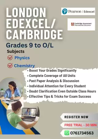 Edexcel & Cambridge Physics and Chemistry class
