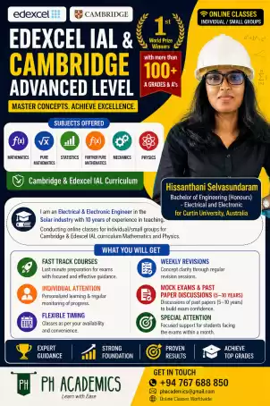 EDEXCEL & CAMBRIDGE PHYSICS & MATHS ONLINE CLASSES