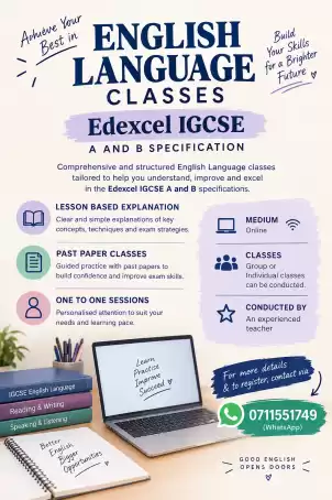 Edexcel English Language classes