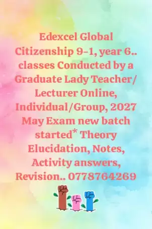 Edexcel Global Citizenship 9-1, year 6...
