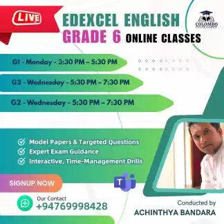 EDEXCEL GRADE 06 - CLASS STARTS NOW