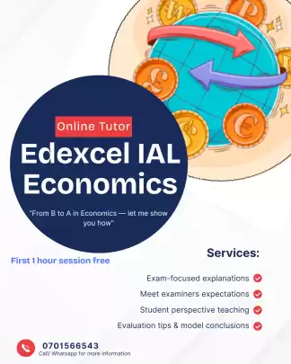 Edexcel IAL Economics Online Tutor
