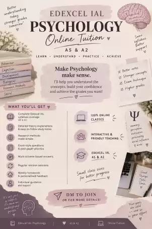 EDEXCEL IAL PSYCHOLOGY CLASS