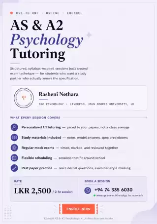 Edexcel IAL Psychology — Online Classes