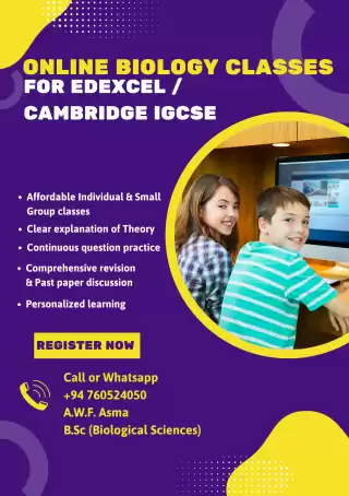 Edexcel IGCSE Biology Online Classes