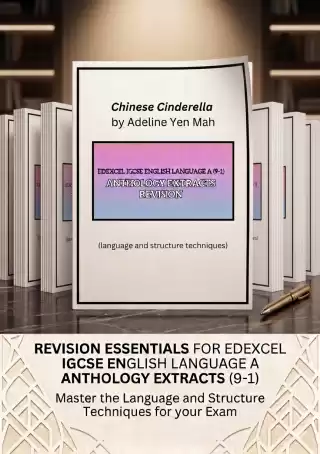 Edexcel IGCSE English language A (9-1) Anthology Extracts Revision booklets