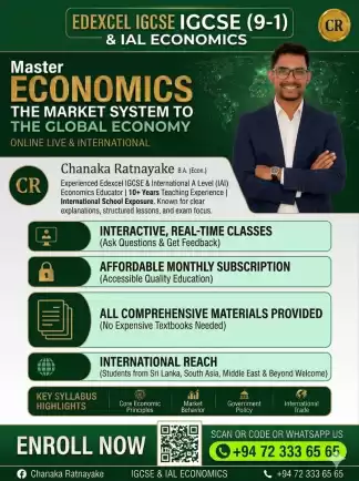 Edexcel IGCSE & IAL Economics Classes