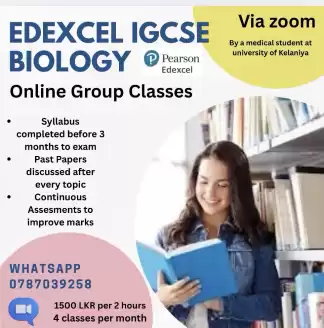 Edexcel IGCSE online Biology Group Class