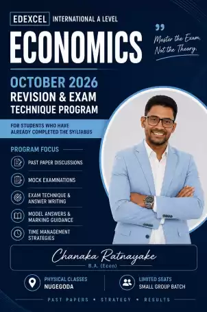 EDEXCEL INTERNATIONAL A LEVEL ECONOMICS October 2026 Revision & Exam Techniques