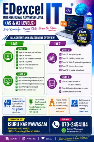 Edexcel International A Levels - AS & A2 | Home Visiting & Online