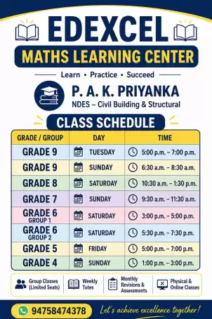 Edexcel Mathematics - (Grade 4- O/L)