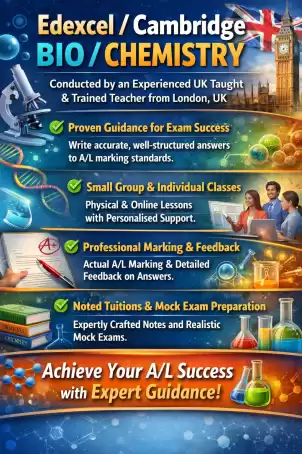 Edexel Cambirge BIO Chemistry by Native English Teacher