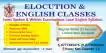 ELOCUTION AND ENGLISH CLASSES