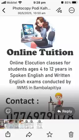 Elocution classes for children from 4 - 12 years