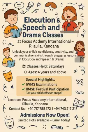 Elocution / Speech and Drama classes