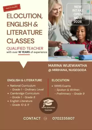 English and Elocution classes