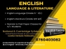 English and English Literature Classes