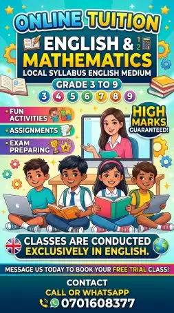 English and Mathematics local syllabus English medium