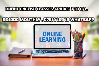 English clases for grade 1 TO O/L