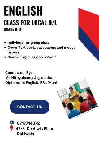 ENGLISH CLASS FOR GRADE 6-11