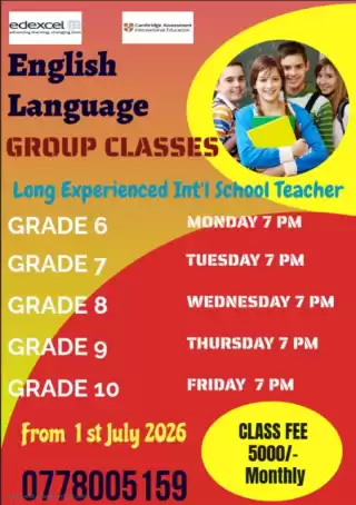 ENGLISH CLASSES