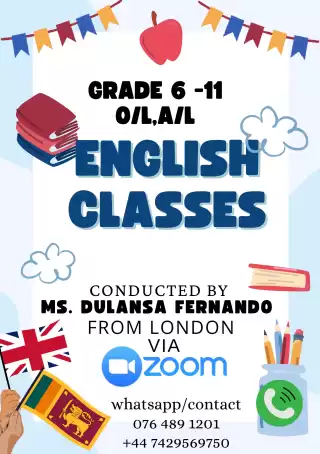 English Classes 6,7,8,8,9,10,11,A/L