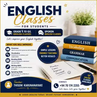 📚✨ENGLISH CLASSES✨📚