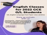 English Classes for 2022 GCE O/L Students 
