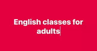 English classes for adults