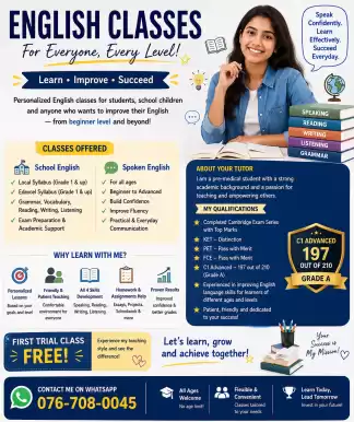 English Classes for All Ages