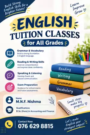 English Classes for all Grades
