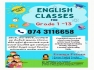 English Classes for Grade 01-13