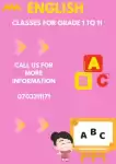 English classes for Grade 1,2