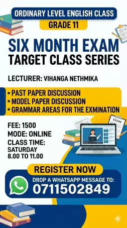 English Classes for grade 11 Students