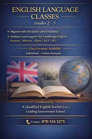 English classes for grade 2,3,4,5
