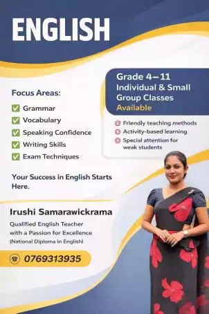 English Classes for grade 4 - 11