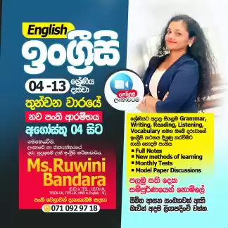 English Classes for grade 4-13
