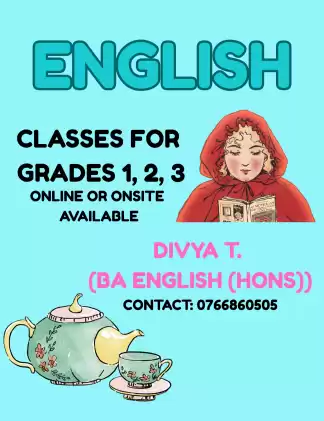 English classes for Grades 1-3