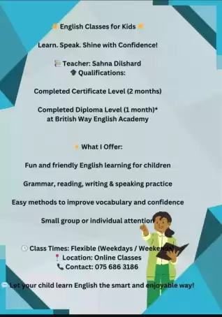 English Classes For Kids