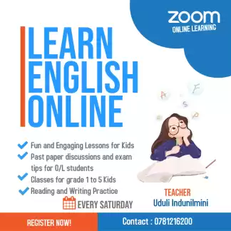 English Classes For Kids & English Past Paper Discussions For O/L Students English Classes For Kids & English Past Paper Discussions For O/L Students