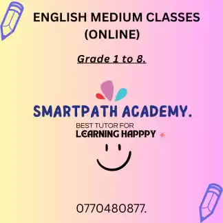 English classes for primary students. (Group)