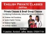English classes for working professionals and University students